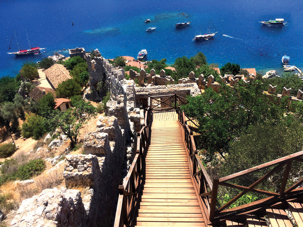 View from one of the castles on the island.