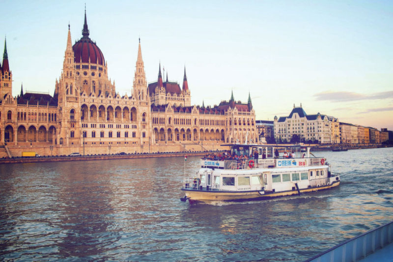 A surreal view from our cruise on the Danube of Budapest’s magnificent Parliament building