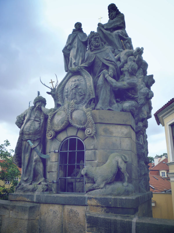 The largest sculpture on Charles Bridge “Statuary Of The Trinitarian” or “The Turk”