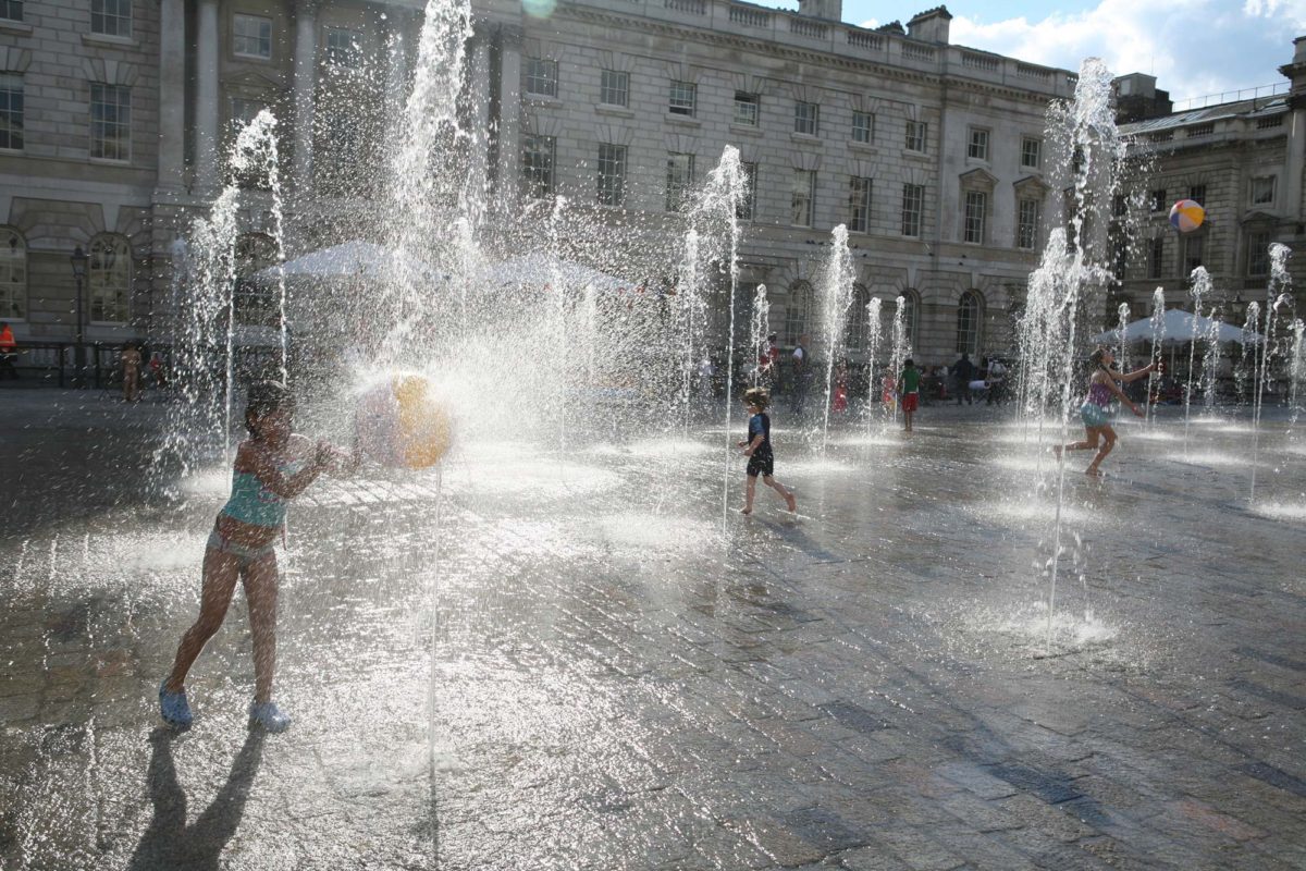 The Edmond J. Safra Fountain Court at Somerset House © Gideon Mendel
